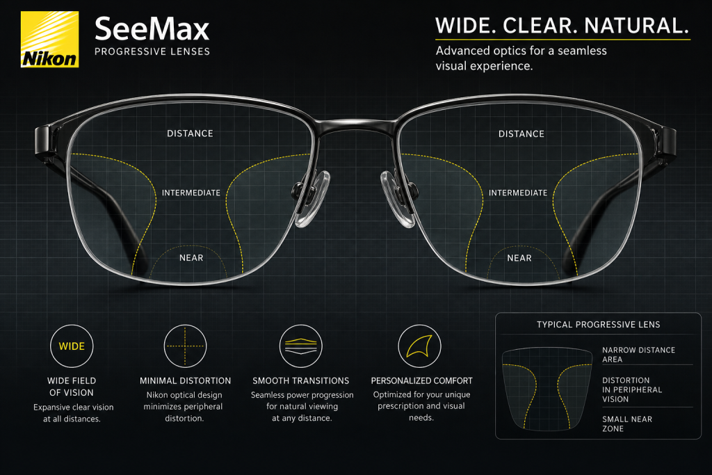 Nikon SeeMax progressive lenses
